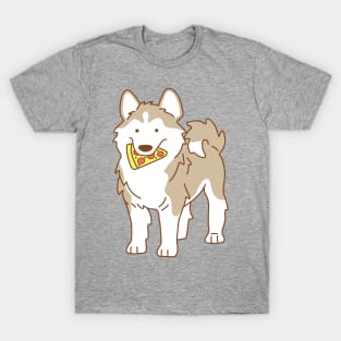 Husky and Pizza T-Shirt